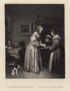 Une Dame en Robe de Satin