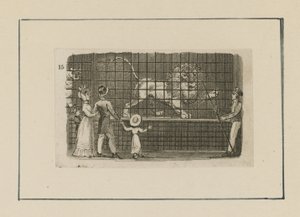 Un lion dans les scènes de la ville - English School