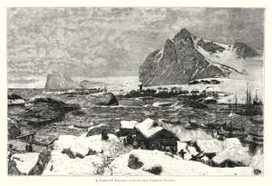 Un village des Lofoten pendant la saison de pêche - English School