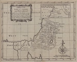 Carte du pays de Canaan et des parties adjacentes, à l