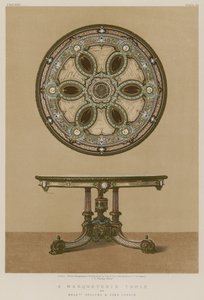 Table en marqueterie