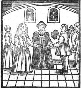 Cérémonie de mariage, illustration d