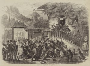 Cérémonie de mariage à Embrun (gravure) - English School