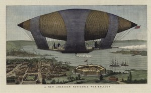 Un nouveau ballon de guerre navigable américain - English School
