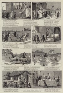 Une page pour les enfants (gravure) - English School