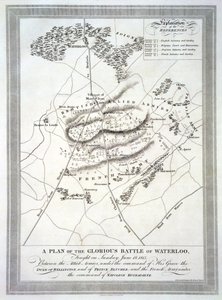 Plan de la glorieuse bataille de Waterloo - English School