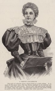 Une jolie collerette (gravure) - English School