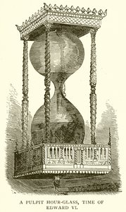 Sablier de chaire, époque d
