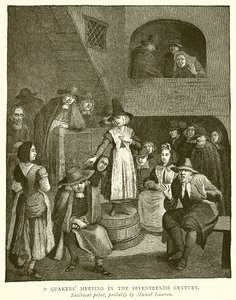 Réunion de Quakers au XVIIe siècle - English School