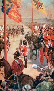 Une revue à Aldershot, mai 1874 - English School