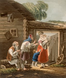 Famille de paysans russes, 1823 - English School