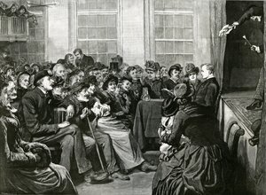 Divertissement du samedi soir pour les pauvres, St Albans Hall, Baldwins Gardens, Holborn - English School