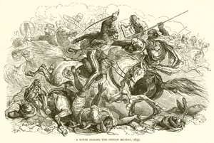 Une scène pendant la révolte indienne, 1857 - English School