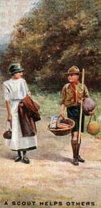 Un scout aide les autres, 1929 - English School