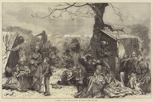 Croquis dans le camp de réfugiés à Chicago, après l