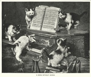 Une chanson sans paroles (gravure) - English School