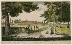 Vue sud de la maison de Canonbury, près d