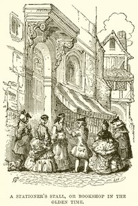 Un étal de papetier, ou librairie d