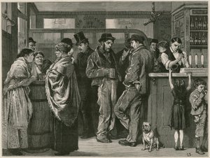 Un dimanche après-midi dans un palais de gin, dessiné sur le vif - English School