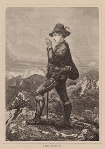 Un berger suisse (gravure) - English School