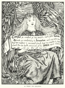 Un texte en couleur (gravure) - English School