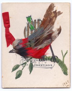 Carte de Noël victorienne d
