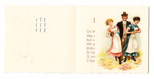 Carte de vœux victorienne d