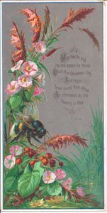 Carte de Nouvel An victorienne d
