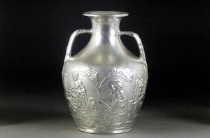 Une réplique victorienne en argent du vase de Portland, 1844 - English School