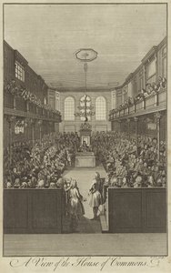 Vue de la Chambre des communes, Westminster - English School