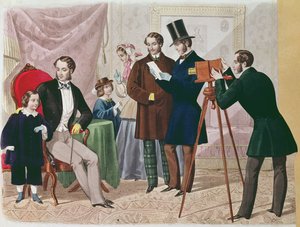 Une visite chez le photographe, 1857