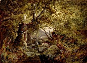 Un ruisseau en forêt - English School