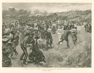 Scène de jour férié : Baiser-au-Roi sur Hampstead Heath - English School