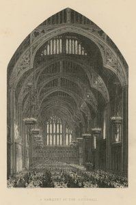 Un banquet à Guildhall - English School