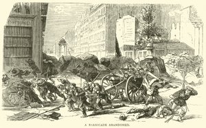 Une barricade abandonnée, avril 1871 - English School