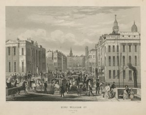 Scène de rue animée dans King William Street
