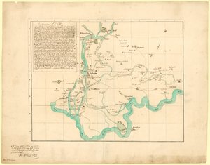 Copie du plan projeté en 1721 pour amener une nouvelle rivière d