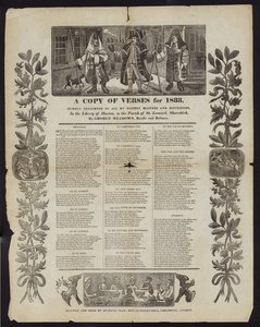 Une copie de vers pour 1833