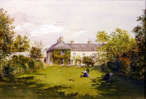 Une villa de campagne, vers 1840 - English School