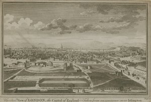 Vue générale de Londres, avec The New River Head au premier plan