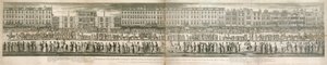 Vue géométrique de la grande procession des Maçons Misérables Écailleux
