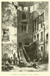 Un groupe de maisons dans le Ghetto - English School