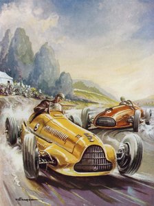Un moment palpitant dans une course automobile - English School