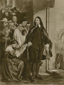 Un roi qui aurait pu se sauver (gravure) - English School