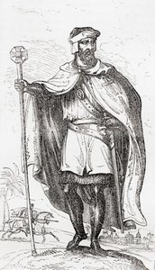 Un chevalier templier, de Old England: A Pictorial Museum, pub. 1847