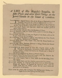 Liste des regalia de Sa Majesté - English School