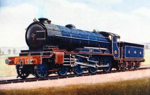 Une locomotive du London Midland and Scottish Railway, illustration de 