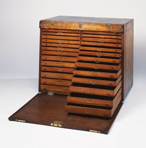 Coffre de voyage en acajou