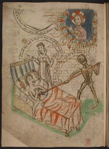 Un homme sur son lit de mort, d