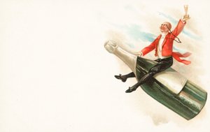 Un homme chevauchant le col d